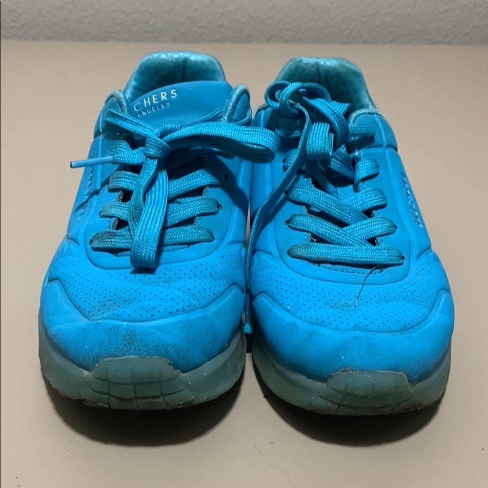 Skechers Blue Sneakers Sporty Lace-Up Design